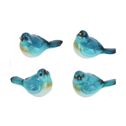 8cm Blue Marble Fairy Wren 4 Asstd